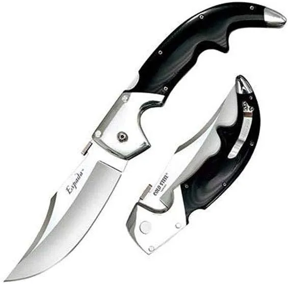 Cold Steel Espada Series S35VN Steel Ultra-Sharp Blades Tactical Pocket Folding Knife with Tri-Ad Lock & Ambidextrous Pocket/Belt Clip
