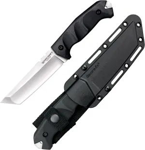 Cold Steel Warcraft San Mai III Tanto Point Razor-Sharp Blade G-10 Handle Military Tactical Fixed Blade Knife w/Secure-Ex Sheath