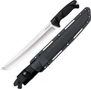 Cold Steel Warcraft San Mai III Tanto Point Razor-Sharp Blade G-10 Handle Military Tactical Fixed Blade Knife w/Secure-Ex Sheath