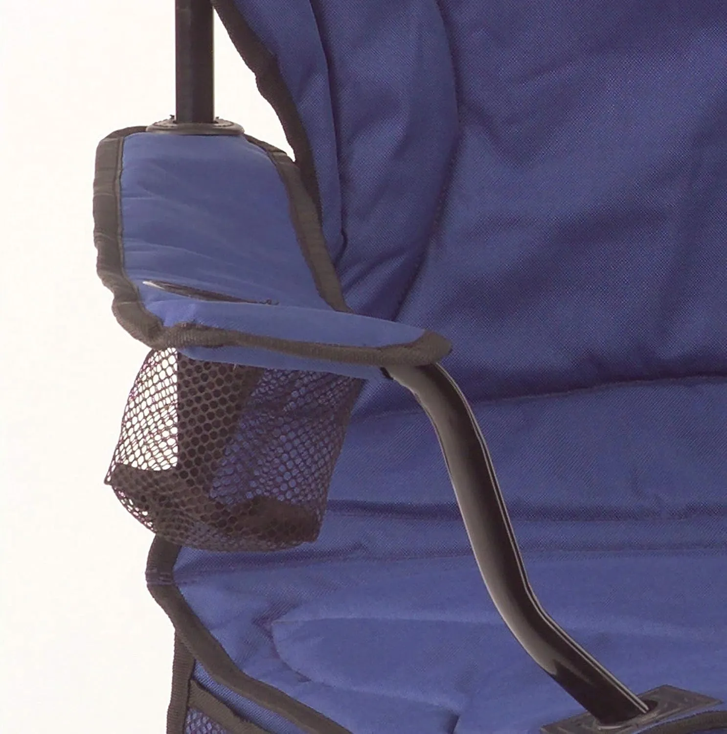 Coleman Portable Quad Camping Chair with 4-Can Cooler, Cushioned Seat & Back with Side Pockets & Cup Holder, Carry Bag Included
