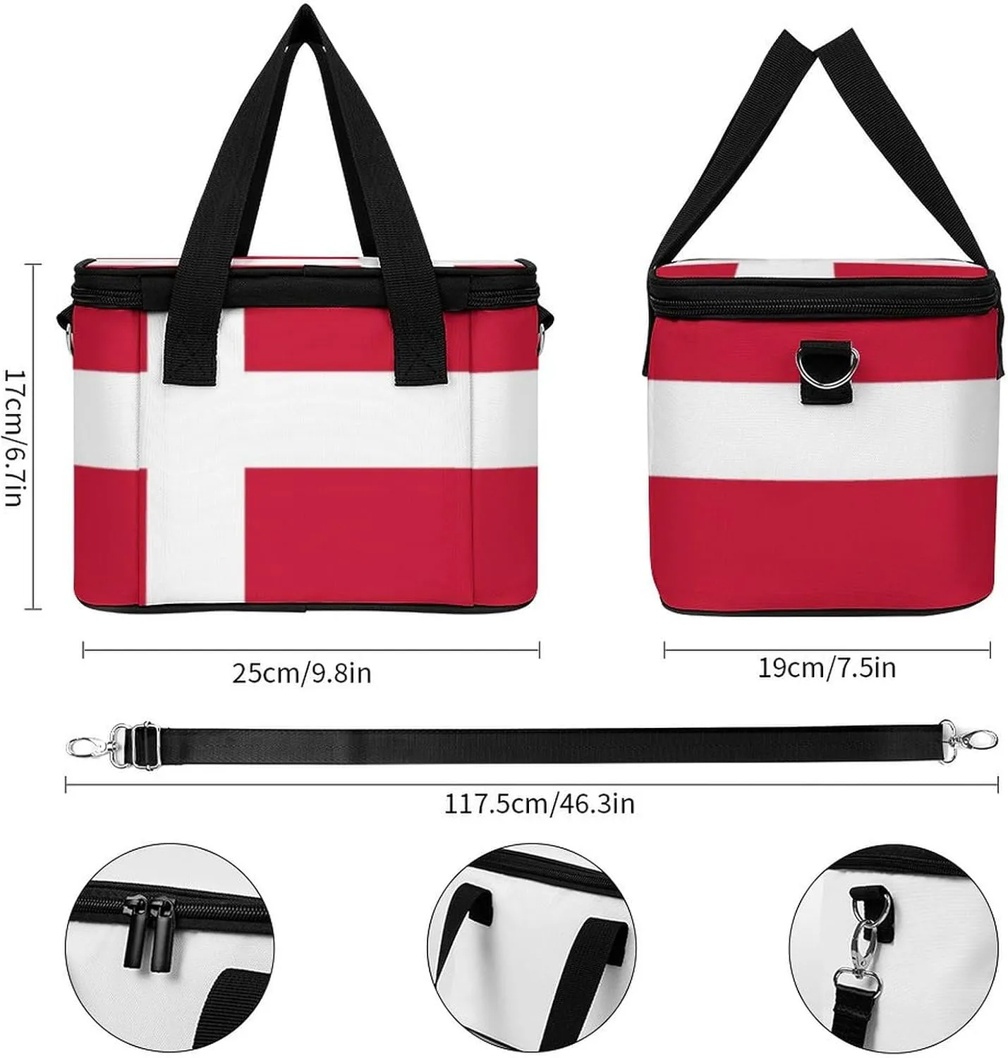 Collapsible Cooler Bag Camping Cooler Tote Lunch Cooler Insulated Waterproof Lunch Box for Picnic Beach Travel