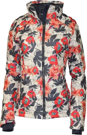 Columbia Women's White Out ll Omni Heat Jacket Puffer (US, Alpha, 3X, Regular, Regular, White Lakeshore Floral Multi 102)