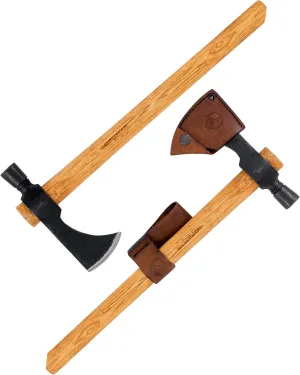 Condor Tool & Knife Indian Hammer Poll Tomahawk - 1060 High-Carbon Steel Tactical Tomahawk with American Hickory Handle - Perfect for Camping, Survival, Firewood Splitting, Collectors & Outdoorsmen