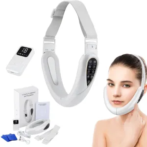 ContourFlex 4 in 1 Massager for Face, Reviona Contour Flex Facial Sculpting Device for Double Chin, 5 Modes & 15 Intensities, Tightens Jawline, Reduces Sagging Skin
