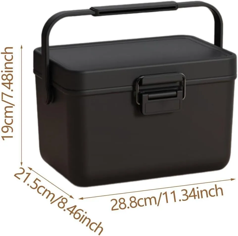 Cooler Box Hot/Cold Retention Cooler for Freeze/Hot Food Ice Chest Small Hard Container for Outdoor Camping Beach Party Stall