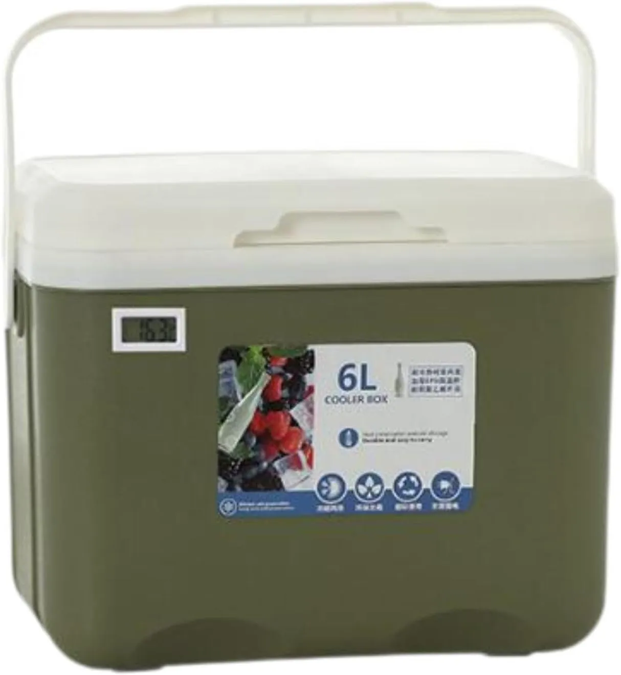 Cooler Box Small Ice Chest Personal 6L Cold Storage Insulated Box Insulated Portable Cooler for Commercial Party Breast Milk