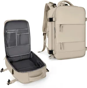 coowoz Large Travel Backpack For Women Men,Carry On Backpack,Hiking Backpack Waterproof Outdoor Sports Rucksack Casual Daypack travel essentials（Khaki）