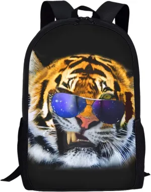Cumagical 3D Animal Tiger Print Lightweight Backpack Bookbags Outdoor Travel Laptop Daypack