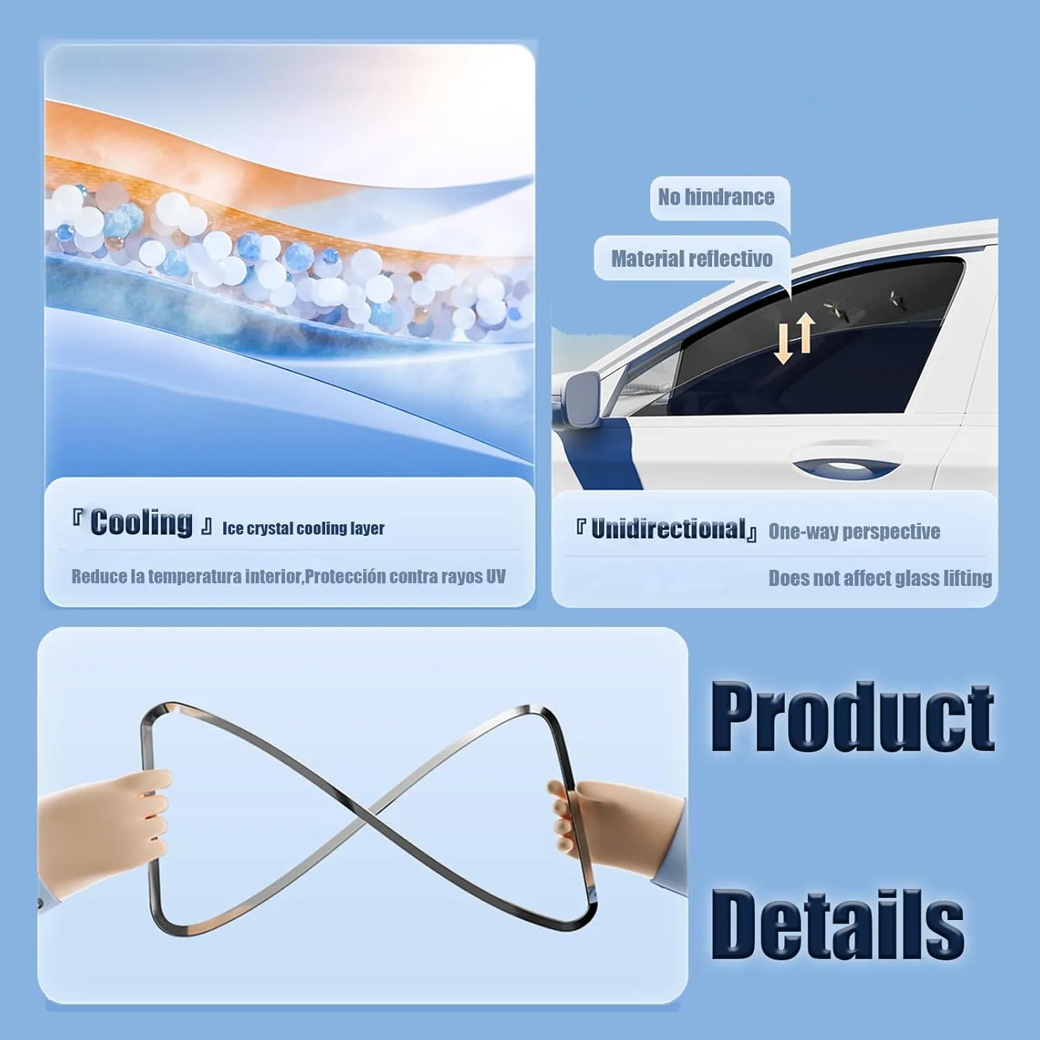 Custom Fit Car Window Shades for Mazda BIANTE, Sun Shade Protector UV Protection Window Magnetic Mesh Shield Windshield and Side Easy to Install,Front Windshield