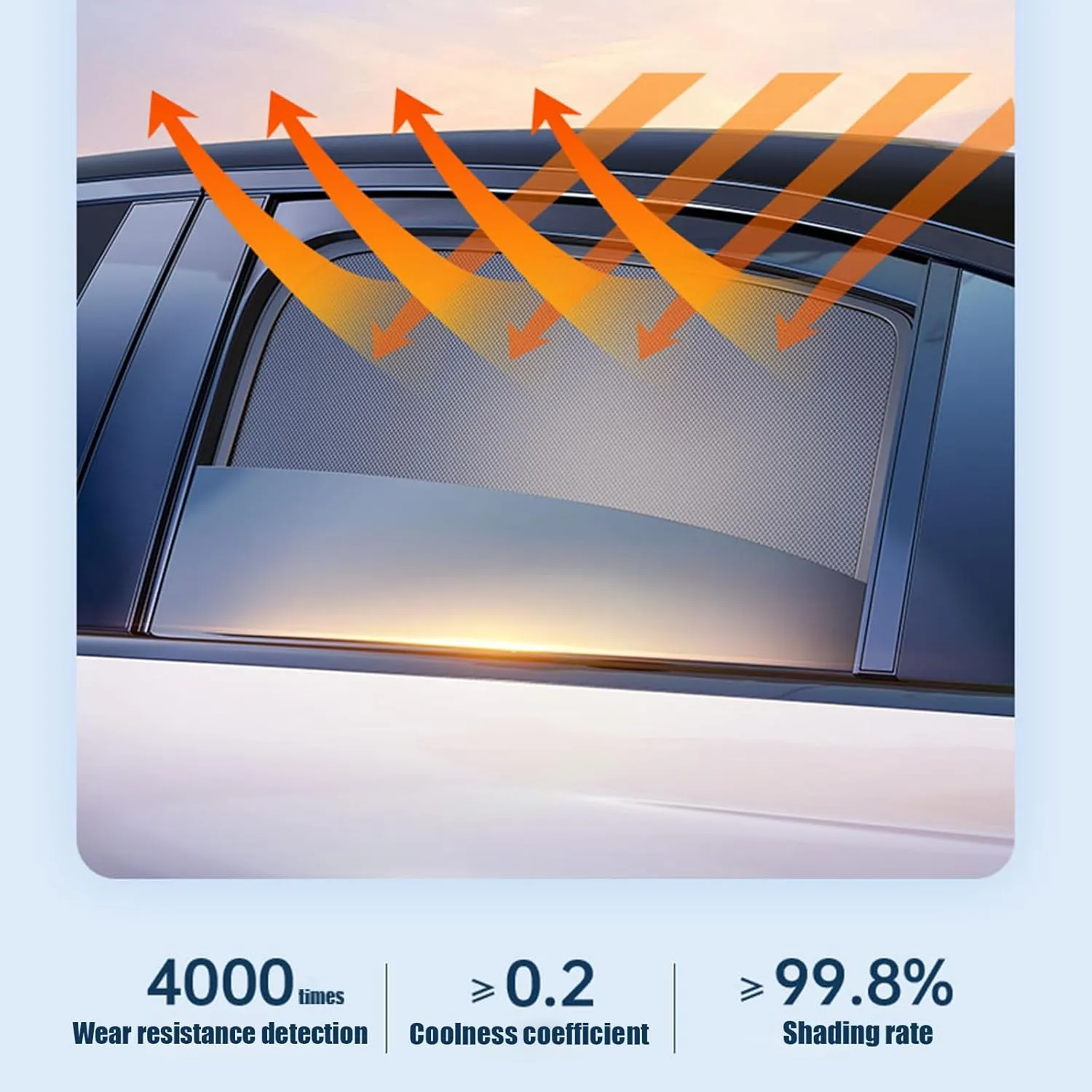 Custom Fit Car Window Shades for Mazda BIANTE, Sun Shade Protector UV Protection Window Magnetic Mesh Shield Windshield and Side Easy to Install,Front Windshield