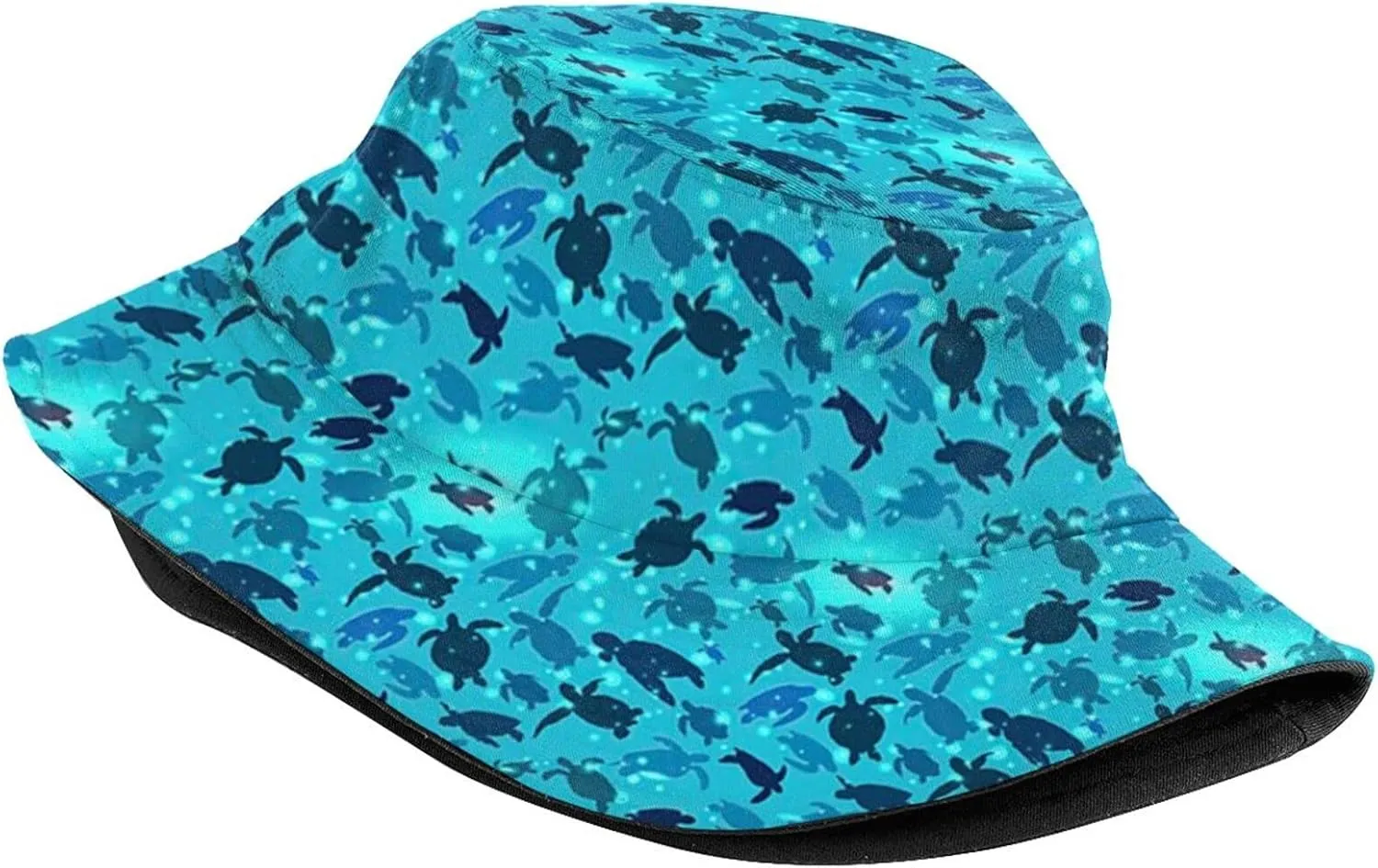 Cute Sea Turtle Bucket Hat Packable Summer Travel Beach Sun Hat Outdoor Turtle Boonie Cap for Women Men Boys Girls
