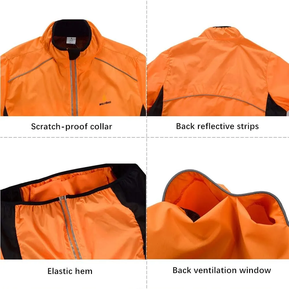 Cycling Jacket Jersey Vest Wind Coat Windbreaker Jacket Outdoor Sportswear