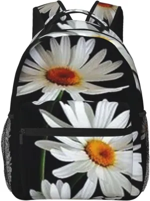 D-aisy Casual Student Backpack With Adjustable Shoulder Straps And Cushioned Back For Comfort Black
