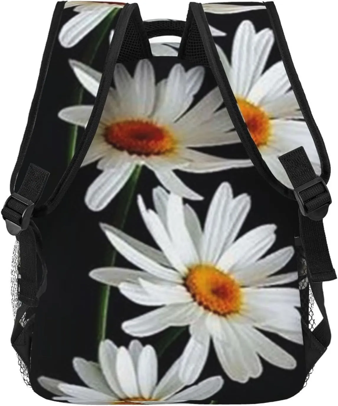 D-aisy Casual Student Backpack With Adjustable Shoulder Straps And Cushioned Back For Comfort Black