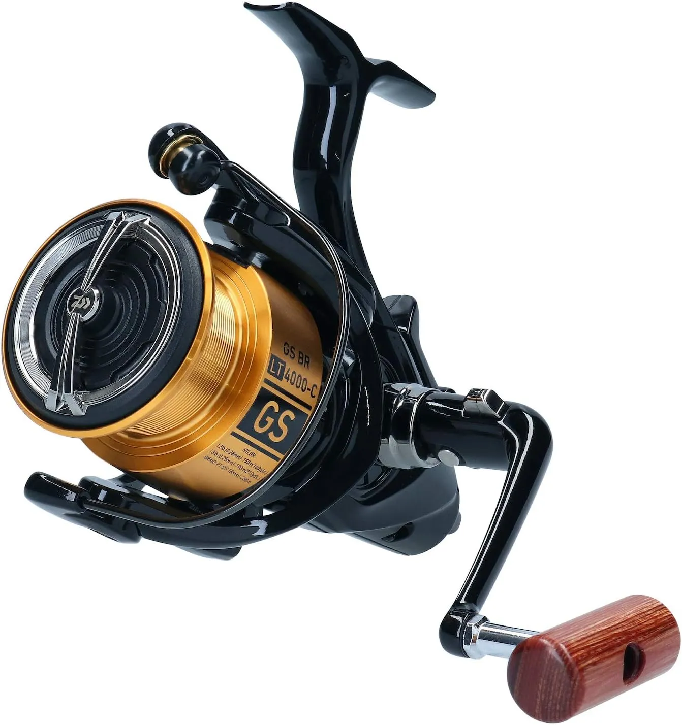 DAIWA 20 GS BR LT, Bite n' Run, Freespool Fishing Reel, Rear Drag