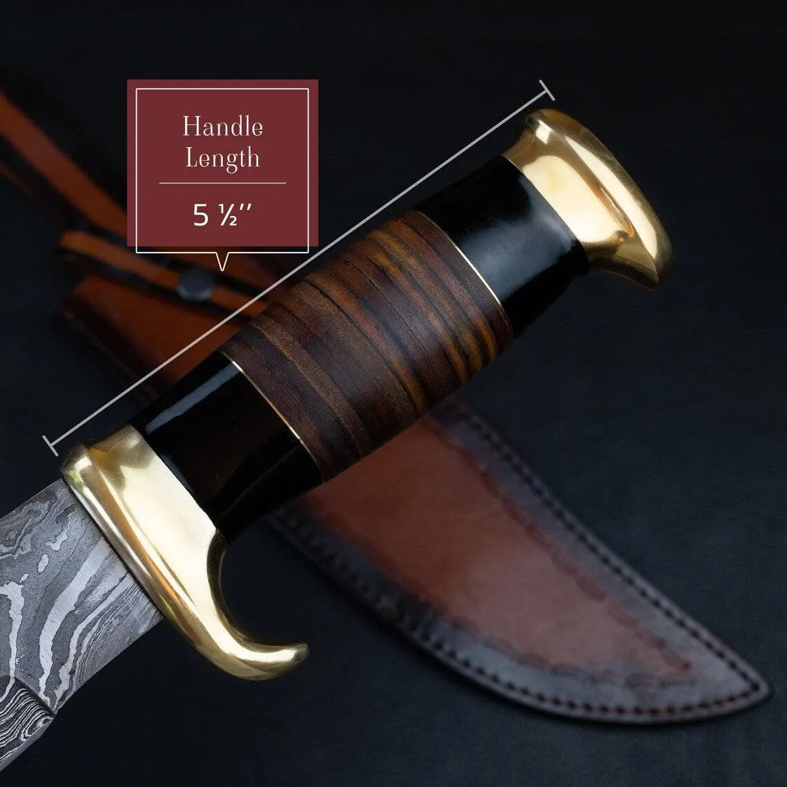 Damascus Steel Bowie Knife