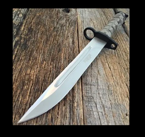 Defender Desert camo Bayonet Hunting Knife with Sheath 9296