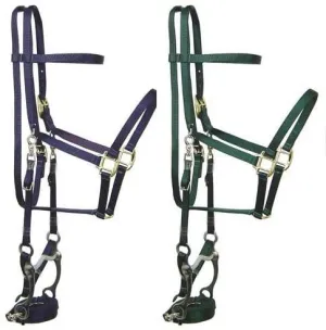 Derby Originals Nylon Halter Bridle Combo with Reins for Full Horse