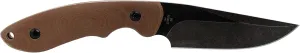 Desert Predator Tan – Handmade Fixed Blade Knife with Custom Molded Sheath & Stonewashed D2 Steel Blade.