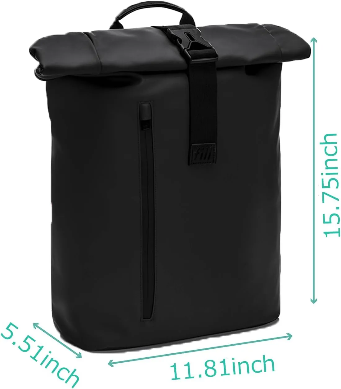 Diaper Bag Backpack Waterproof 25l Roll Top Outdoor Travel Laptop Dry Bags For Men And Women Camping Hiking Beach (Black)