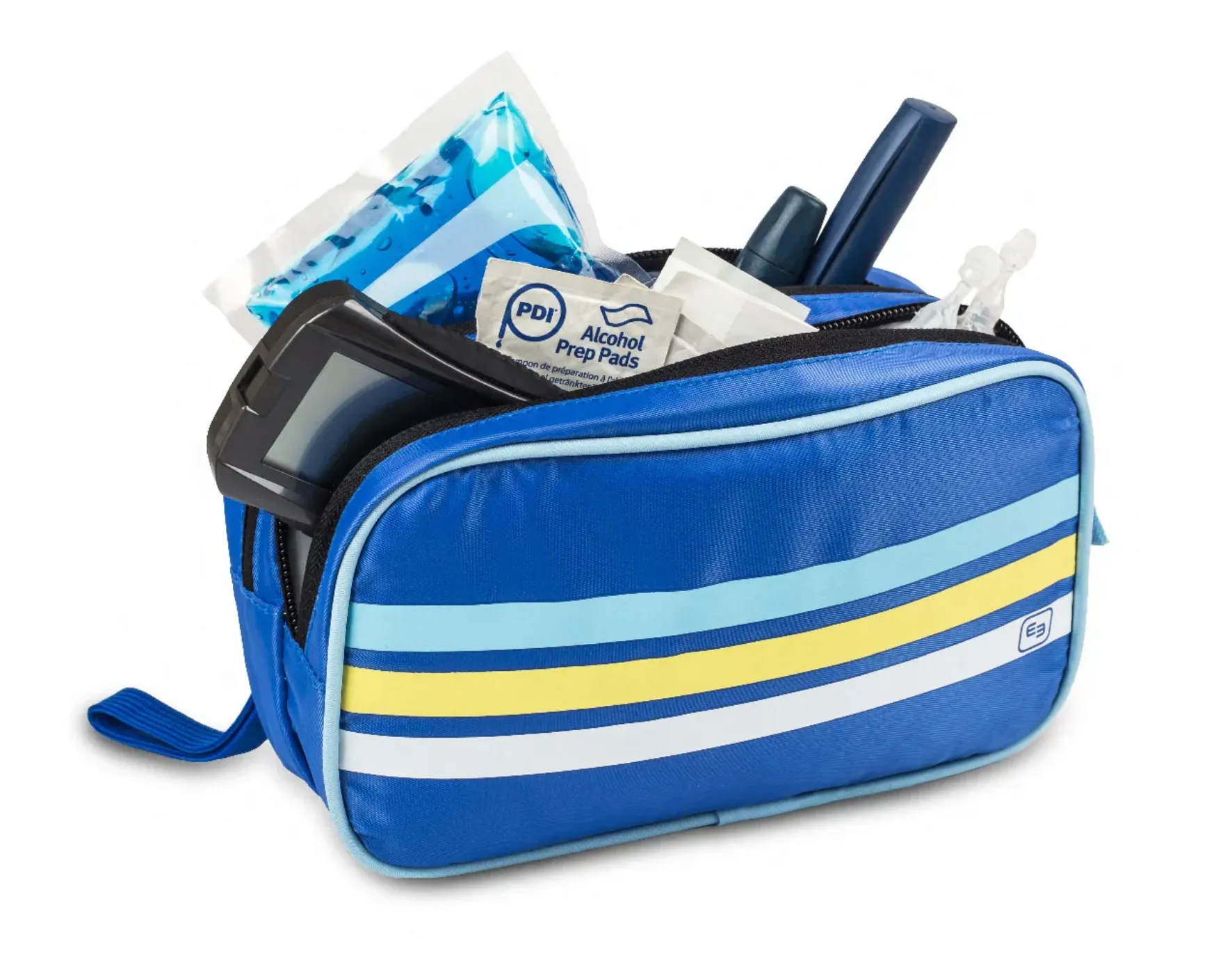 DIAS VINTAGE Isothermal Diabetes Bag Blue with Gel Cool Pack