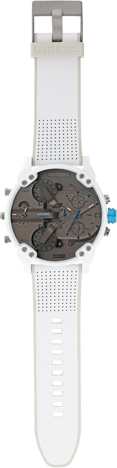 Diesel Mr. Daddy 2.0 Men's Watch with Oversized Chronograph Watch Dial and Stainless Steel, Silicone or Leather Band