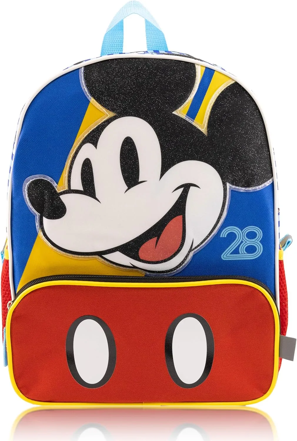 Disney Mickey Mouse Backpack for Boys, Girls, Unisex | Cute Mickey Mouse Bag 14" Mickey Mouse Mini Backpack for Toddlers | Disney Mickey Mouse Blue Backpack for School