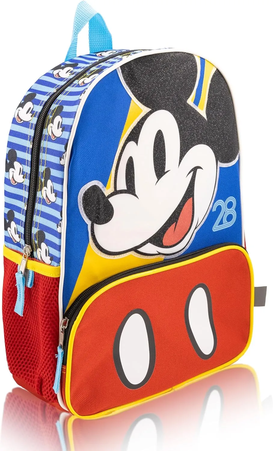 Disney Mickey Mouse Backpack for Boys, Girls, Unisex | Cute Mickey Mouse Bag 14" Mickey Mouse Mini Backpack for Toddlers | Disney Mickey Mouse Blue Backpack for School