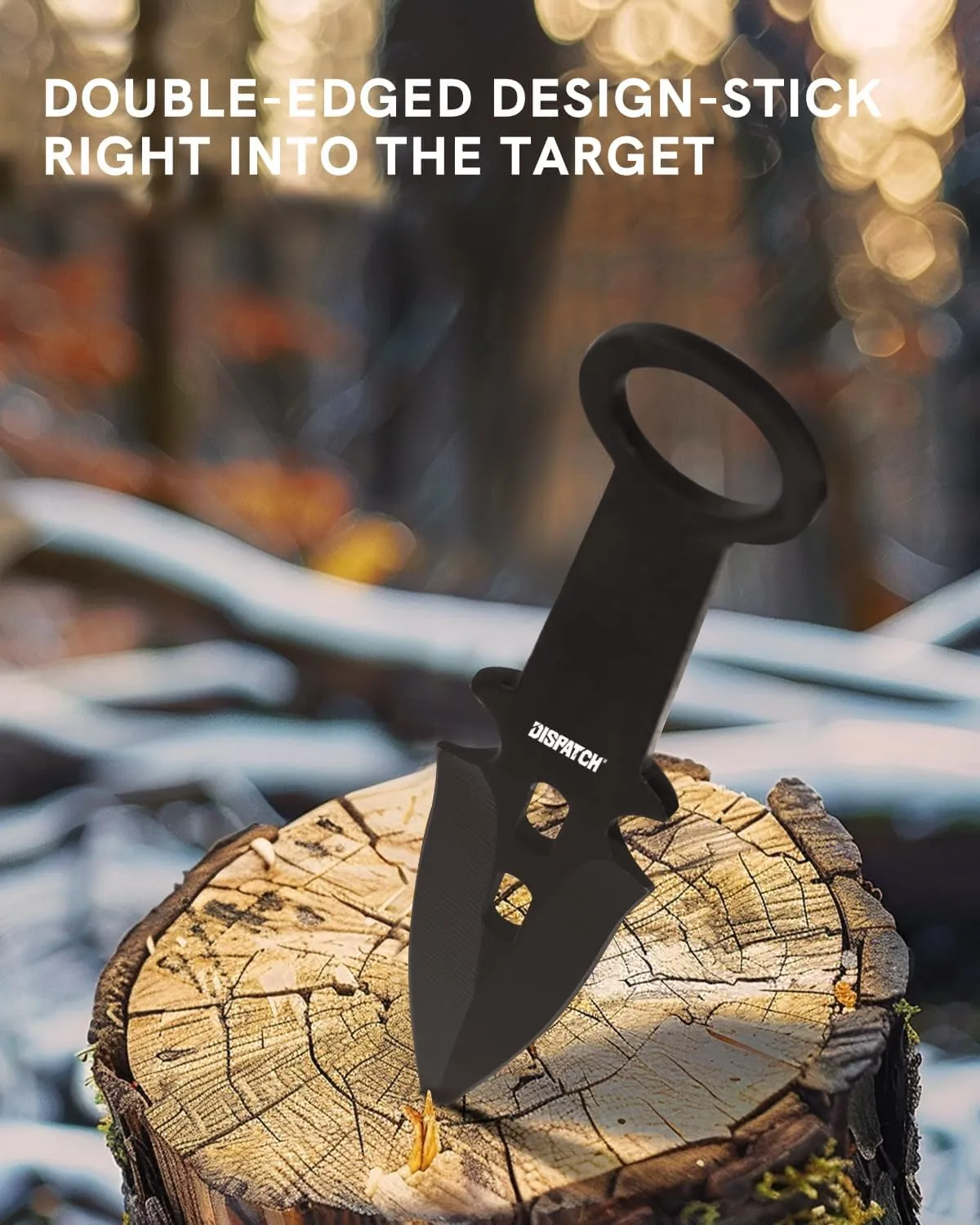 Dispatch Throwing Knives Set of 12, Professional Throwing Knife with Nylon Sheath, Stainless Steel Well Balanced Kunai Throwing Knives for Recreation and Competition