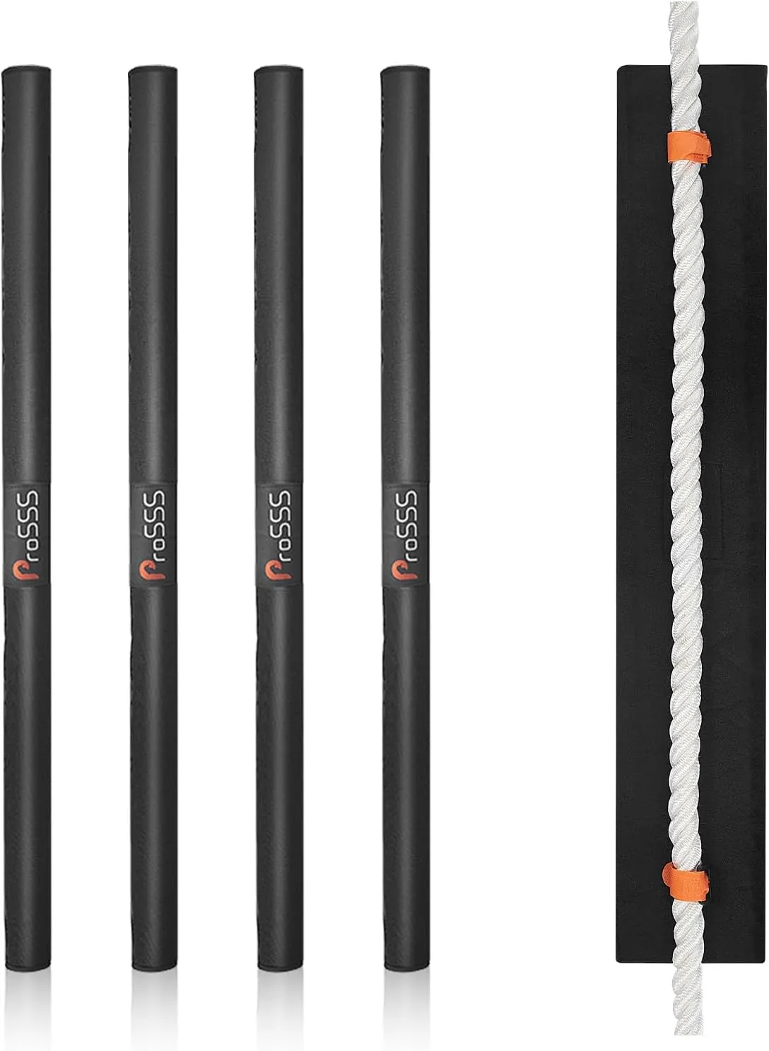 Dock Line Chafe Guards 26inch 4PCS Neoprene Diving Material Skin-Friendly and Non-Abrasive with Two Rope Telescopic Fixation Straps