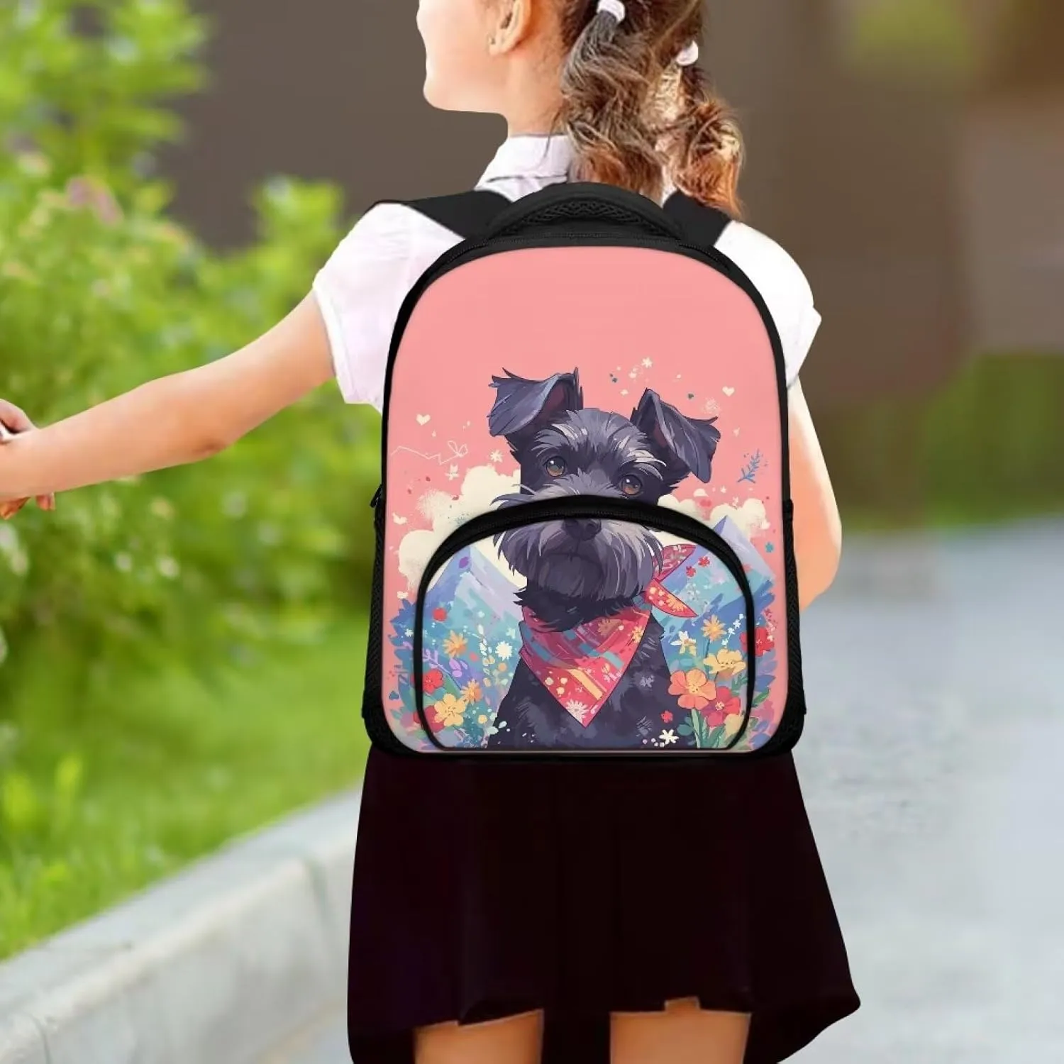 Dog Backpack for Middle School Girls Sport Book Bag for Elementary/Middle School Students Lightweight Shoulder Bag