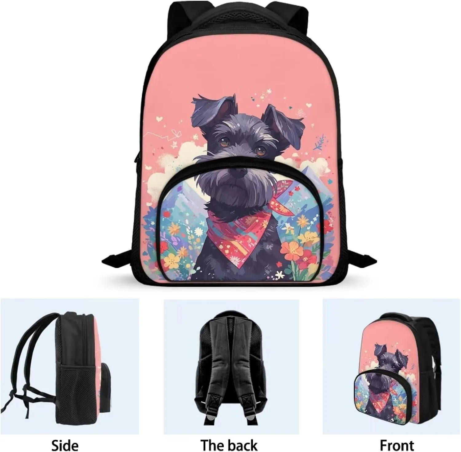 Dog Backpack for Middle School Girls Sport Book Bag for Elementary/Middle School Students Lightweight Shoulder Bag