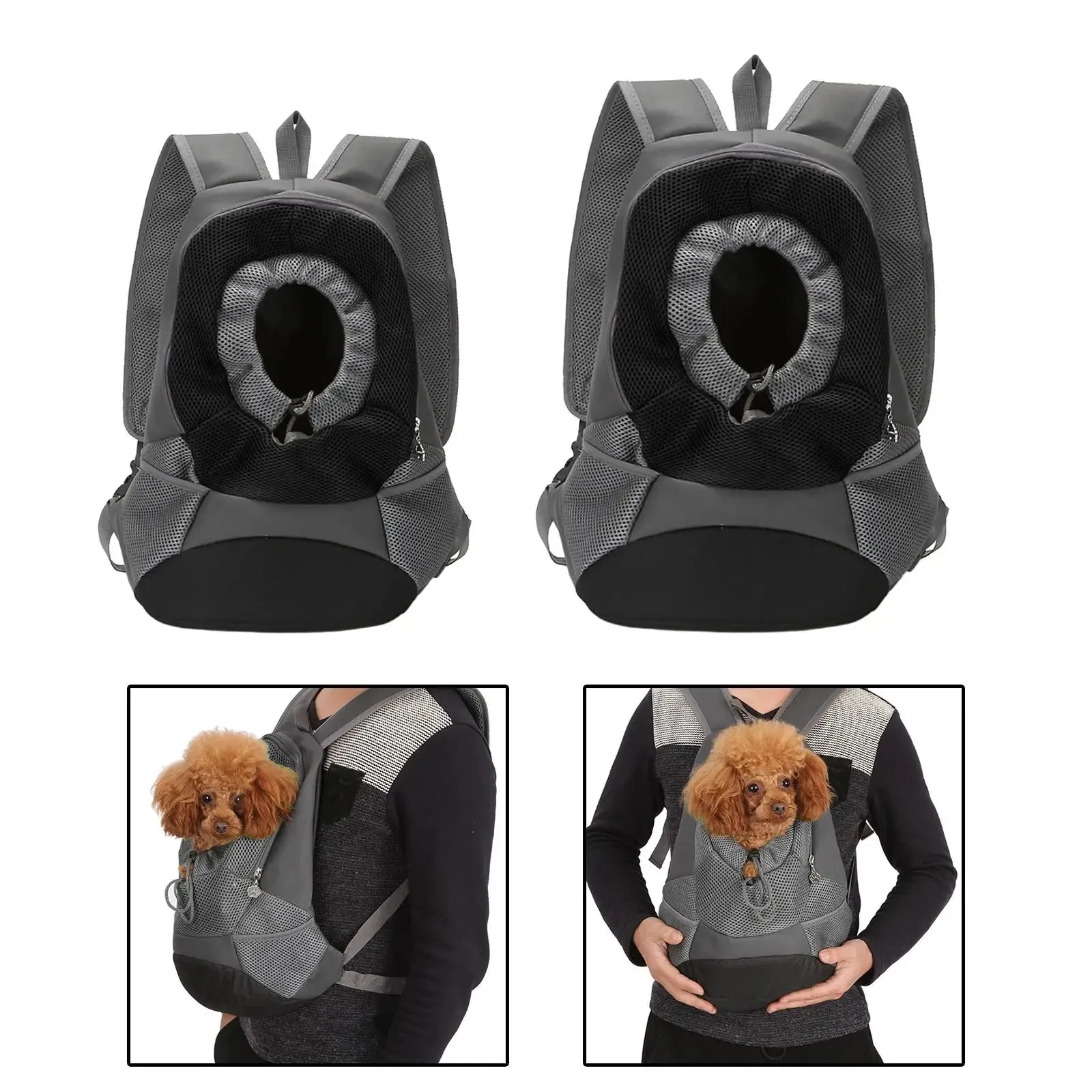 Dog Carrier Backpack Adjustable Shoulder Strap Comfortable Portable Pet Puppy Carrier for Camping Outdoor Biking Hiking Travel