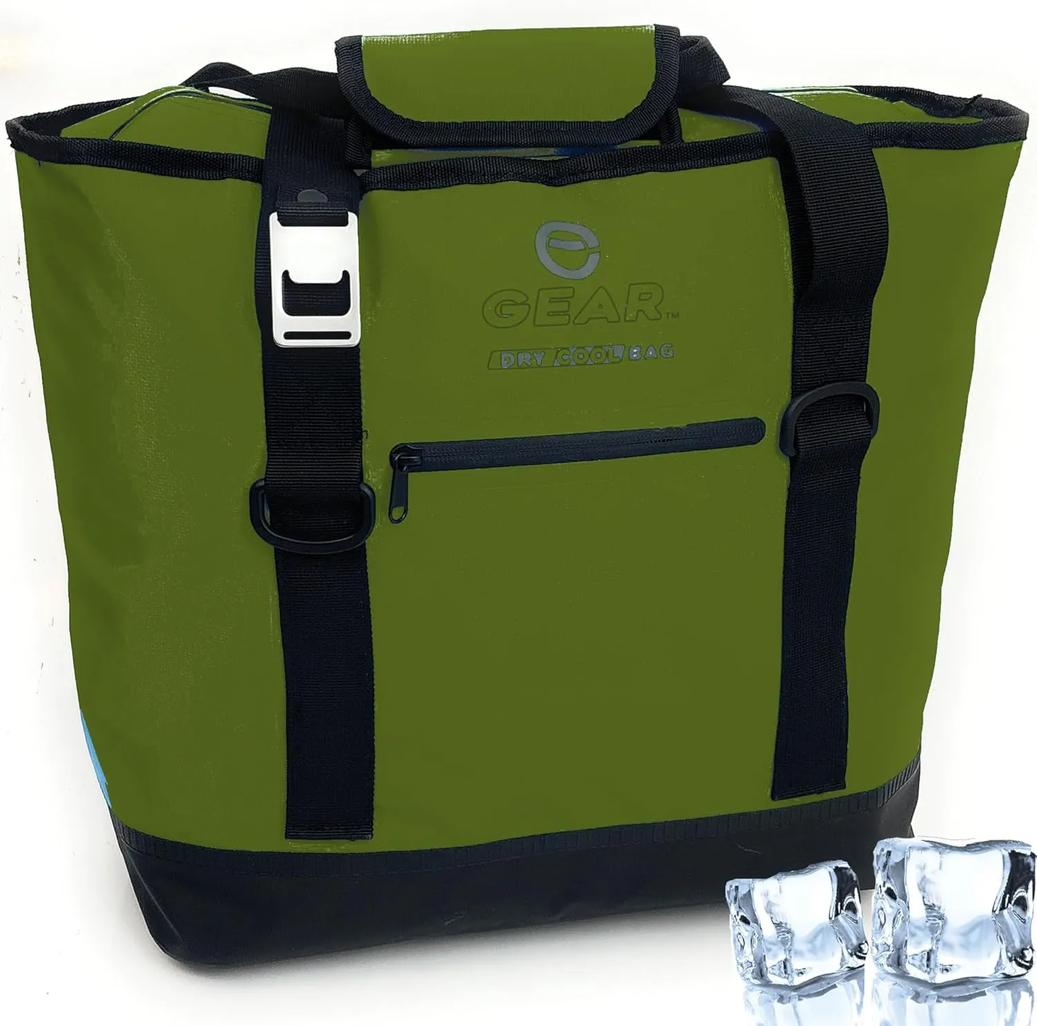 Dry Bag Cooler Tote – Collapsible, Waterproof and Leak-Proof Soft Sided Cooler Bag - Pool, Beach - 20 or 36 Cans