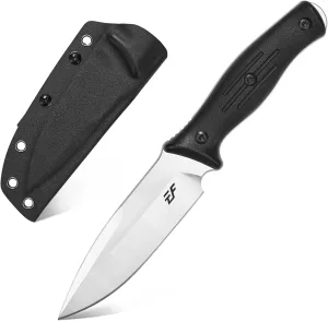 Eafengrow EF140 Fixed Blade Knife, AUS-10 Steel Blade,G10 Handle Full Tang EDC Tool Straight Knife for Working Camping Survival