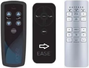 Ease Replacement Remote Compatible with Tempurpedic Adjustable Bed Bases - New Version Shown Right