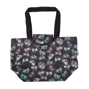 Eco Chic Large Black Bike Foldable Cool Bag