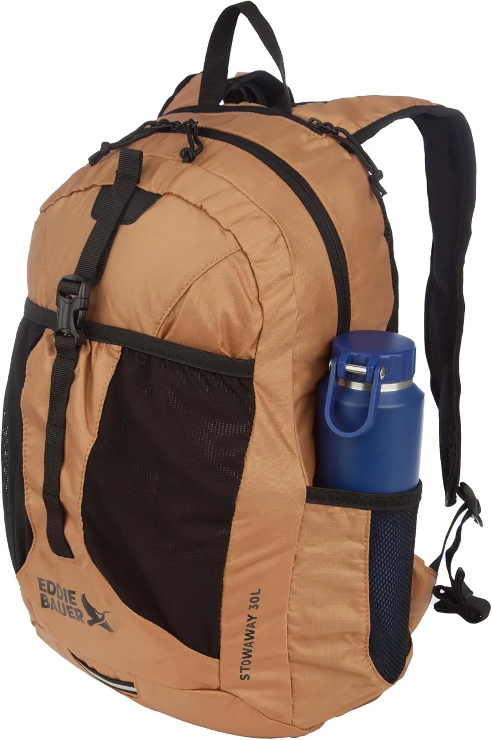 Eddie Bauer Stowaway Packable Backpack-Made from Ripstop Polyester, Spruce, 30L