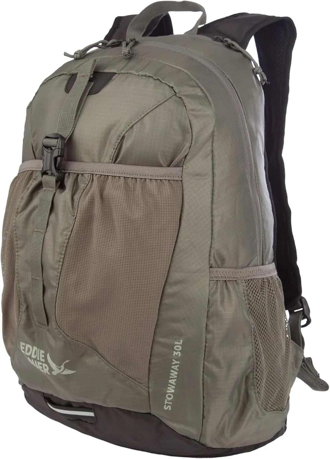 Eddie Bauer Stowaway Packable Backpack-Made from Ripstop Polyester, Spruce, 30L