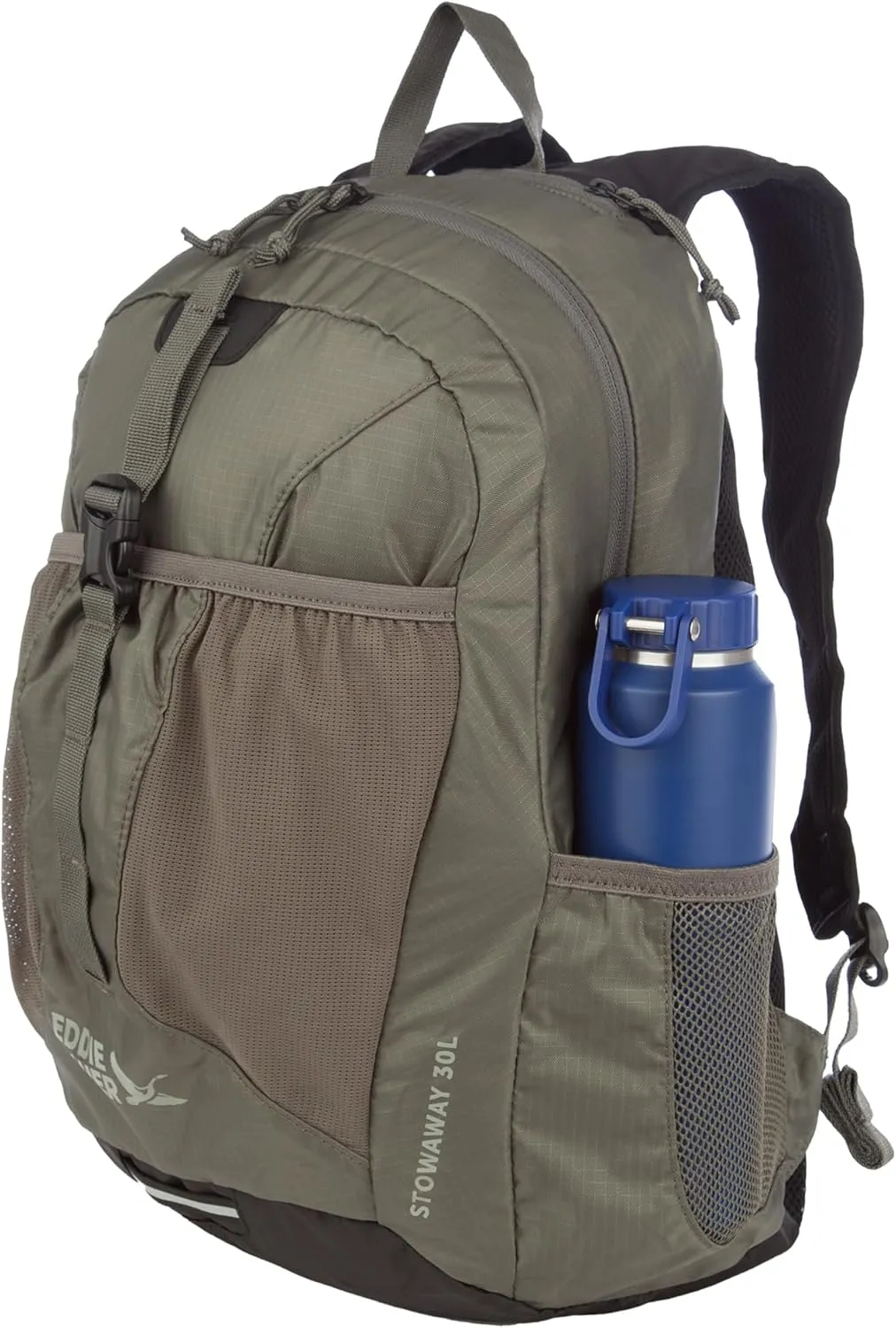 Eddie Bauer Stowaway Packable Backpack-Made from Ripstop Polyester, Spruce, 30L