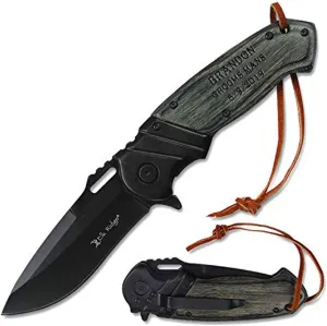 Elk Ridge Free Engraving Custom Pocket Quality Knife Gift For All (ER-003GYB)