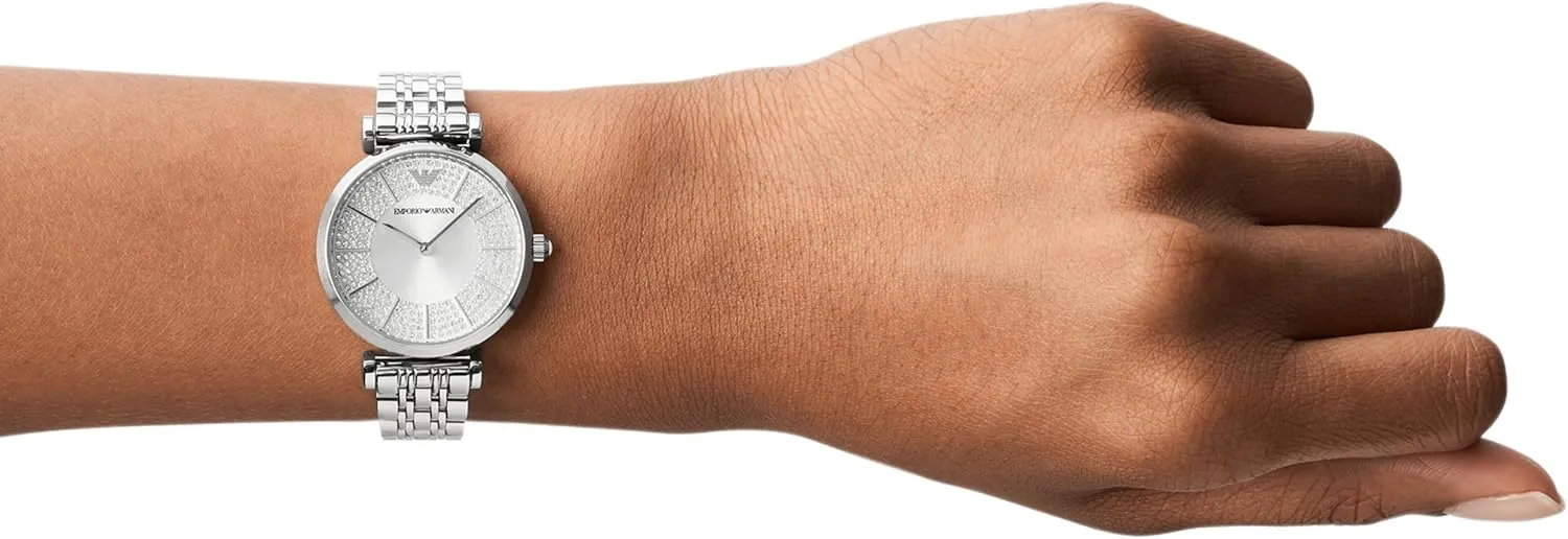 Emporio Armani Women's Dress Watch with Stainless Steel Band