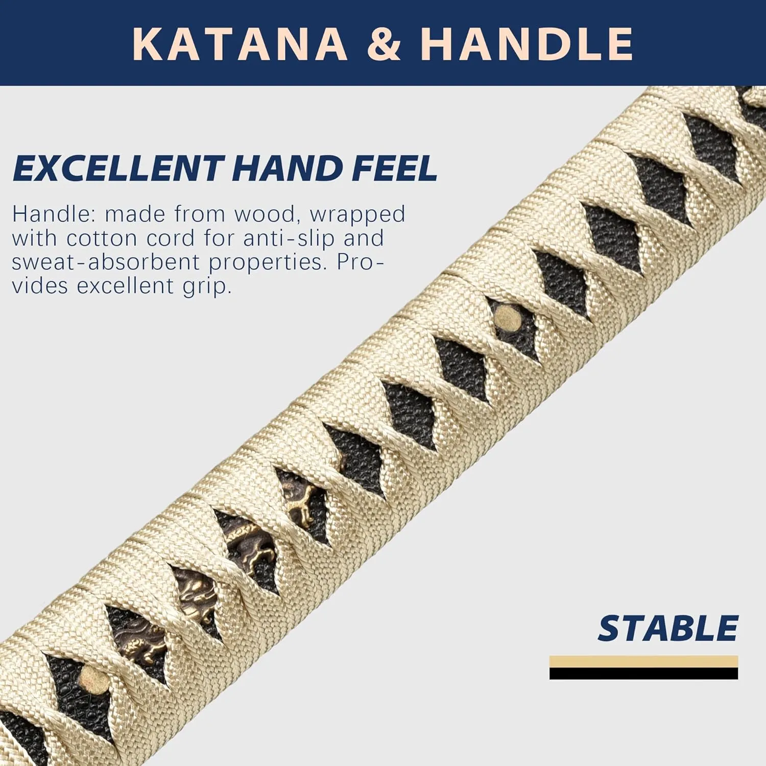entez Handcrafted Samurai Katana - Premium Damascus/T10 Clay Tempered Blades - Sharp Functional Japanese Swords