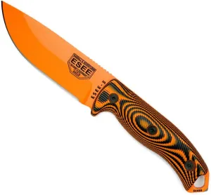 ESEE-5 Fixed Blade Knife, 3D Contoured Handle, 1095 Carbon Steel, Ambidextrous Kydex Sheath, Made in USA
