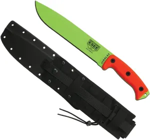 ESEE Authentic JUNGLAS Survival Knife, Kydex Sheath, MOLLE Backing