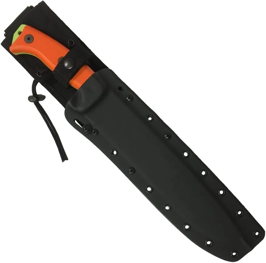 ESEE Authentic JUNGLAS Survival Knife, Kydex Sheath, MOLLE Backing