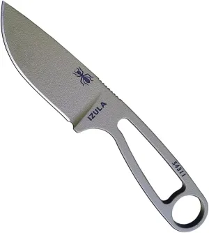 ESEE Izula Fixed Blade Knife w/Molded Polymer Sheath and Clip Plate