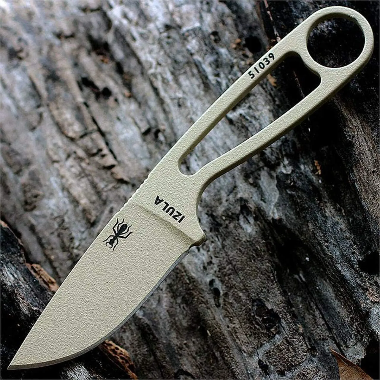 ESEE Izula Fixed Blade Knife w/Molded Polymer Sheath and Clip Plate