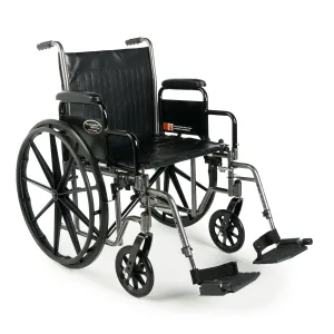 Everest & Jennings Traveler SE Plus Wheelchair, Folding, Height-Adjustable, 18" Seat