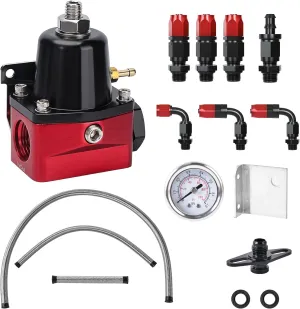 EVIL ENERGY Fuel Pressure Regulator 6AN EFI Bypass Return Adjustable (30-70PSI)